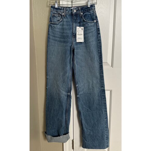 Zara Denim - NWT Zara Jeans Relaxed Fit Raw Hem 2